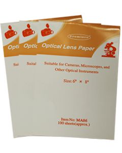 Micro-Tec MA86 optical lens paper 150 x 200 mm, 6 booklets of 100 sheets