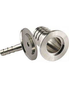 DN25KF hose adapter for 6mm ID hose, 304 stainless steel