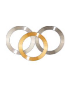 Gold/Palladium Target,  Ø3inch x Ø2inch x 0.1mm Annular on Support Ring, Au/Pd 60/40, 99.99% Au/Pd